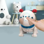 Interaktiver Spielzeugroboter mit Touchscreen, Tierdesigns und niedlichem Aussehen, ideal für Kinder zum Lernen und Spielen.