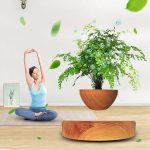 Frau in Yoga-Position neben einem großen, lebendigen Blumenbaum, der mit grünen Blättern und Sauerstoffblasen visualisiert wird, symbolisiert Natur und Gesundheit.