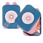 Tragbarer Fidget Spinner in Blau und Rosa mit Aufbewahrungsbox, ideal für Stressabbau und Unterhaltung, perfekt für Kinder und Erwachsene.
