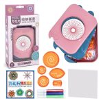 Kreatives Wissenschaftsset mit bunten Formen, Stiften und Zubehör für Kinder, ideal für DIY-Projekte und Lernspiele im Bereich Naturwissenschaften.