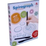 Spirograph-Set mit verschiedenen Schablonen, Stiften und Zubehör für kreative geometrische Designs, ideal für Kinder und Erwachsene.