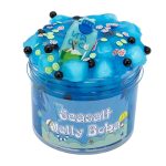 Buntes Seasalt Jelly Boba Spielzeug mit kleinen Perlen und Fruchtscheiben, ideal für Kinder und Dekorationen, inspiriert von Meeres- und Bubble-Designs.