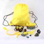 Kinder-Insektenset mit Taschenlampe, Lupe, Sammelbehälter und Zubehör für spannende Naturerkundungen. Perfekt für kleine Entdecker, um Insekten zu beobachten und zu sammeln.