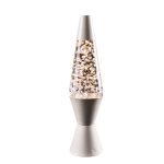 Dekorative Lava-Lampe mit funkelnden Glitzerpartikeln, ideal für wissenschaftliche Dekorationen und moderne Wohnräume.