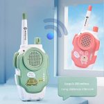 Buntes Kinder-Intercom mit Tiermotiv, ideal für Spiel und Kommunikation, Reichweite bis zu 300 Meter, einfache Bedienung, perfekt für Kinderzimmer und Spielplatz.