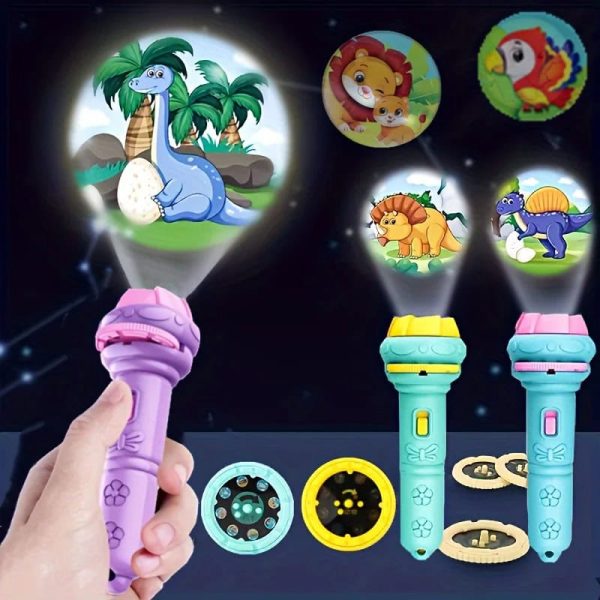 Interaktiver Dinosaurier-Detektor mit bunten Lichtern, ideal für Kinder zum Spielen und Lernen über prähistorische Kreaturen.