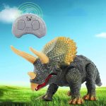 Realistisches Dinosaurier-Spielzeug mit Fernbedienung, beweglichem Kopf und detailreicher Gestaltung, ideal für Kinder und Sammler, fördert Fantasie und Lernen.