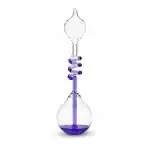 Wissenschaftliches Glas-Experimentiergerät mit spiralförmigem Design, ideal für Dekoration und wissenschaftliche Demonstrationen.