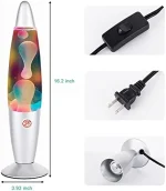 Dekorative Lava-Lampe mit Farbwechsel, 16,2 Zoll hoch, ideal für Wohnzimmer oder Schlafzimmer, schafft eine entspannte Atmosphäre.
