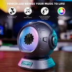 Hochwertiger Ferrofluid-Lautsprecher mit LED-Beleuchtung, ideal für Musikliebhaber und moderne Dekorationen, mit 360° Sound und automatischer Farbwechsel.