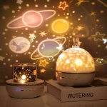 Sternenprojektor mit Tiermotiv, der den Himmel an die Wand projiziert, ideal für Kinderzimmer und wissenschaftliche Dekorationen.