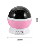 Projektor mit Sternenhimmel-Design, ideal für Schlafzimmer und Kinderzimmer, schafft eine entspannte Atmosphäre mit wechselnden Lichteffekten.