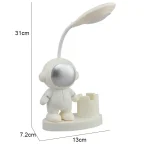 Dekorative Raumfahrtlampe in Form eines Astronauten mit Leselampe, ideal für Wissenschafts- und Raumfahrtliebhaber, ca. 31 cm hoch, 13 cm breit.
