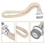 Langlebiges wissenschaftliches Kabel mit Metallanschluss und geflochtenem Textilmantel, ideal für Experimente und Dekorationen in wissenschaftlichem Ambiente.