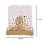 Innovativer Wasser-Lampenschirm mit Wasser- und Lichtspiel, 11,5 cm hoch, ideal für wissenschaftliche Dekorationen und moderne Raumgestaltung.