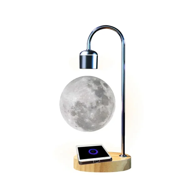 Innovative Mondphasen-Lampe mit Touch-Bedienung, die den Mond in realistischer Größe und Detailtreue zeigt, perfekt für Wissenschafts- und Dekorationsliebhaber.