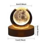 Hochwertige Sphärenlampe mit Mondmuster, ideal für Wissenschafts- und Dekorationszwecke. Perfekt für ein modernes, wissenschaftliches Ambiente.