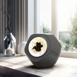 Modernes Keramik-Luftbefeuchter mit LED-Beleuchtung, ideal für Raumluftverbesserung und Dekoration. Perfekt für ein gesundes Raumklima in Ihrem Zuhause oder Büro.