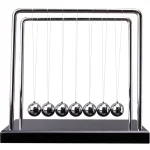 Elegantes Metall-Schwerkraftpendel mit sechs Kugeln, ideal für wissenschaftliche Dekorationen und Lernzwecke. Perfekt für Büros, Klassenzimmer oder als Geschenk.