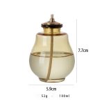 Dekorativer Blumen-Wasserspender mit Glasbehälter, ideal für wissenschaftliche Dekorationen und Gadgets, 7,7 cm hoch, 5,9 cm breit, 100 ml Fassungsvermögen.