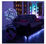 Innovatives LED-Science-Licht mit geometrischem Design, ideal für moderne Wohnräume und Dekorationen, schafft eine futuristische Atmosphäre.