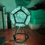 LED-Sternlampe mit Spiegel-Design, dekoratives Licht für Wissenschafts- und Dekorationszwecke.
