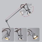 Wissenschaftslampe mit verstellbarem Arm, ideal für Labor- und Dekorationszwecke, aus Metall mit flexiblem Gelenk, leuchtet hell und ist funktional.