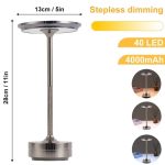 Moderne LED-Himmelsscheibe mit 40 LEDs, 4000mAh Akku, stepless Dimming, Höhe 28cm, Durchmesser 13cm, ideal für Dekoration und stimmungsvolle Beleuchtung.