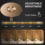 Modernes Lichtdimmer mit berührungsempfindlichem Schalter und einstellbarer Helligkeit, ideal für stilvolle Raumgestaltung.