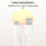 Powerbank mit 1000mAh Li-Ion Akku und Type-C Kabel, ideal für unterwegs. Kompakte und langlebige Energiequelle für Smartphones und Geräte, perfekt für den täglichen Gebrauch.