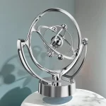 Elegantes Atommodell aus Metall, ideal als wissenschaftliche Dekoration oder Geschenk für Wissenschaftsliebhaber.