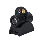 Kompaktes Teleskop-Set mit Mond- und Sternmotiven, ideal für Kinder und Astronomie-Einsteiger, inklusive Zubehör für spannende Himmelsbeobachtungen.