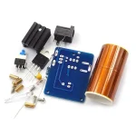 Elektronik-Bausatz mit Batterie, Widerständen, Transistoren und Leiterplatte für wissenschaftliche Experimente und DIY-Projekte.