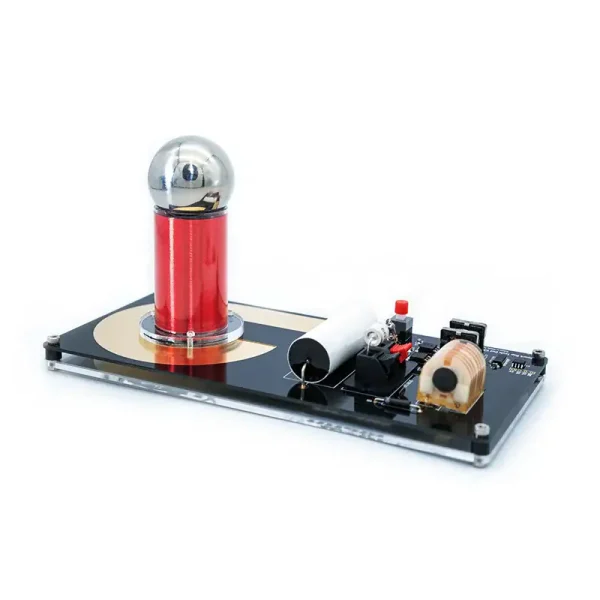 Wissenschaftliches Experimentier-Set mit Elektromagnet, Magnet, Batterie und Schaltkreis für Bildungszwecke.