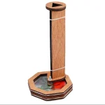 Holz-Kerzenständer mit Pendelspiel, dekoratives wissenschaftliches Gadget, ideal für Wissenschafts- und Dekorationsliebhaber, handgefertigt, langlebig.