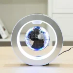 Moderne Weltkugel mit LED-Beleuchtung, ideal für Wissenschafts- und Dekorationszwecke. Perfekt für Bildung, Büro oder Zuhause.