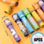 Sechs bunte Raketen mit Weltraummotiven, ideal für Kinder zum Spielen und Lernen, ca. 14,7 cm lang, perfekt für kreative Weltraumabenteuer.
