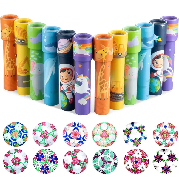 Bunte Party-Popper mit Tiermotiven, darunter Hirsch und Einhorn, ideal für wissenschaftliche und festliche Dekorationen, perfekt für Kinderpartys und wissenschaftliche Events.