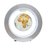 Modernes Leuchtglas mit Weltkarte, ideal als wissenschaftliche Dekoration oder Geschenk für Wissenschafts- und Reiseliebhaber.