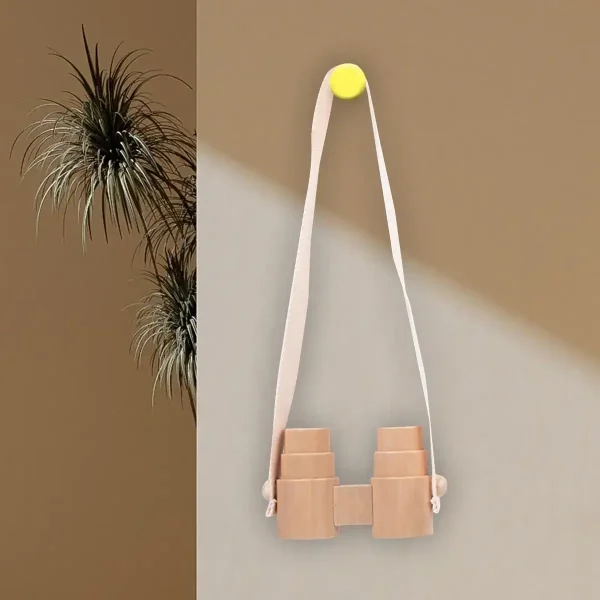 Kinderspielzeug aus Holz und Stoff, tragbare Binokulare, Lernspielzeug für Kinder, pädagogisches Spielzeug, Geschenkidee.