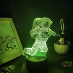 3D-Astronauten-Lampe mit Leuchtfunktion.