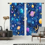 Himmelstheater mit Planeten, Monden und Sternen, ideal für Kinderzimmer oder Wissenschaftsdekorationen.