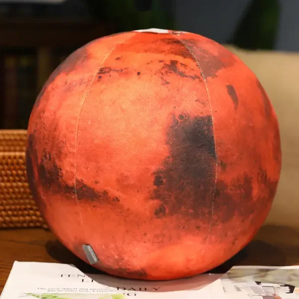 Realistische Nachbildung des Mars mit roter Oberfläche, ideal als wissenschaftliches Dekorationsstück oder Sammlerstück für Weltraum-Enthusiasten.