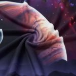 Himmel mit Galaxien, Nebeln und Sternen, ideal für wissenschaftliche Dekorationen.