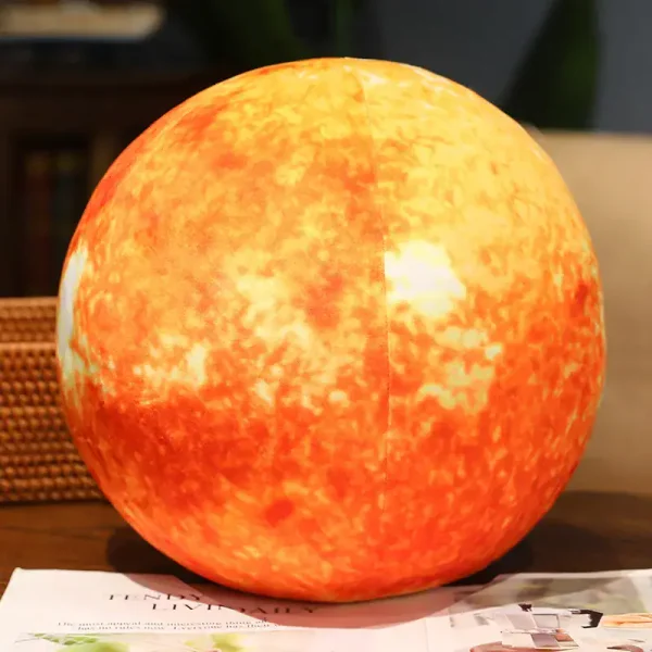Leuchtende Kugel, die wie eine Sonne aussieht, ideal für wissenschaftliche Dekorationen und Raumgestaltung. Perfekt für Bildungsräume, Büros oder als stilvolles Lichtaccessoire.
