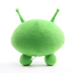 Weiches, grünes Robo-Ameisen-Plüschtier mit Antennen und runden Beinen, ideal als Dekoration oder Kuscheltier für Wissenschafts- und Technikliebhaber.