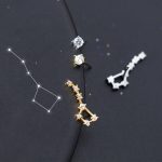 Hochwertiges Schmuck-Set mit Sternbild-Motiv und funkelnden Steinen.