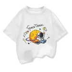 Lustiges T-Shirt mit Astronaut, Mond und Rakete, ideal für Weltraumfans und Science-Fiction-Liebhaber. Perfekt für Freizeit und Science-Events.