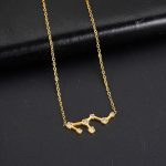Elegante Goldkette mit Sternzeichen-Design und funkelnden Diamanten, perfekt für Schmuckliebhaber und Astrologie-Fans. Hochwertiges Accessoire für jeden Anlass.