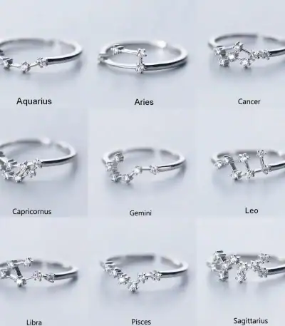 Elegantes Sternzeichen-Armband mit Kristallen, jedes Symbol repräsentiert ein Sternzeichen, ideal als Schmuckstück oder Geschenk für Astrologie-Liebhaber.